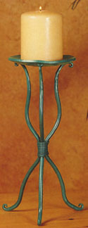 scroll candle holder